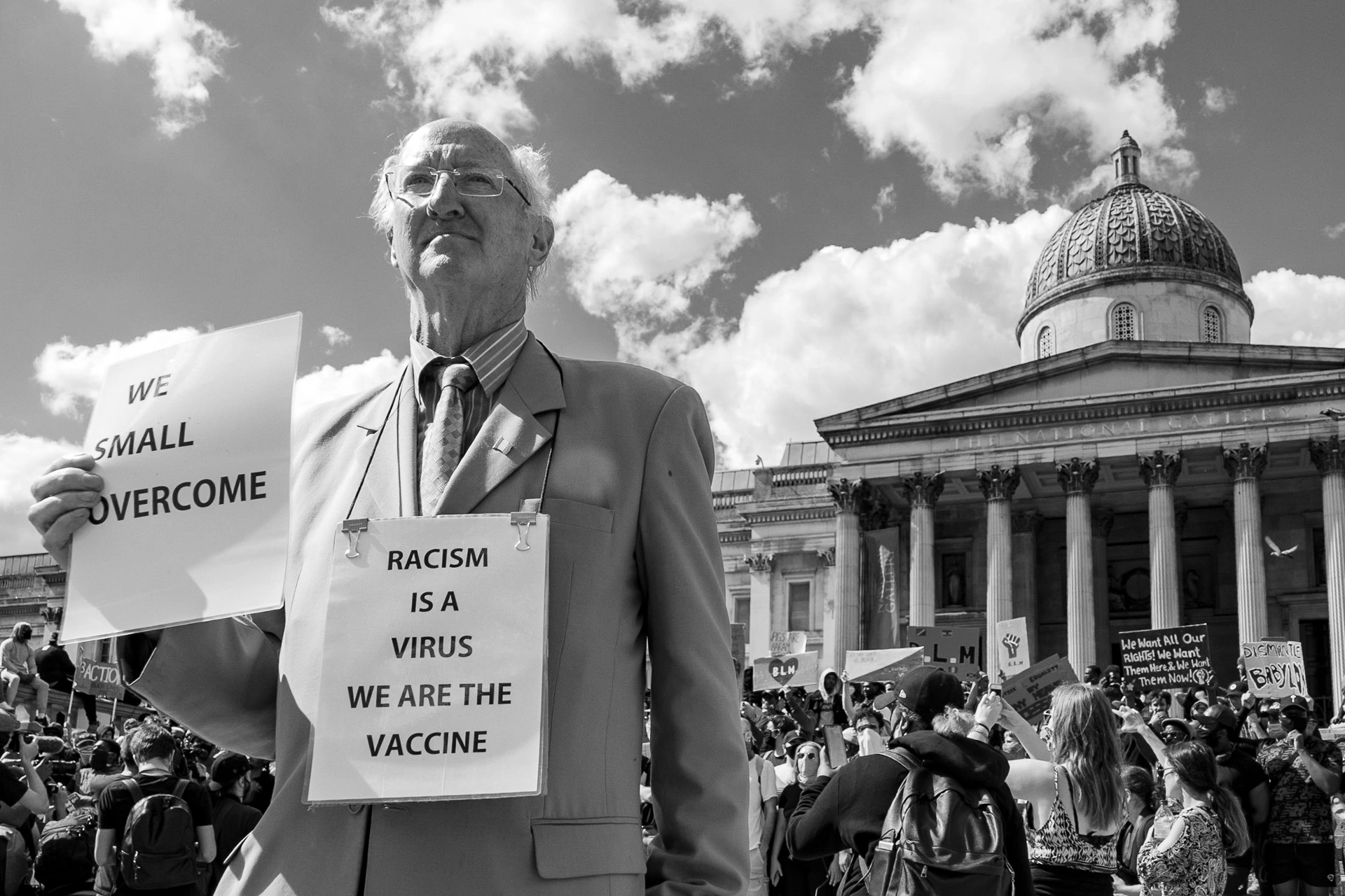 Black Lives Matter protest at Trafalgar Square, London, 3 June 2020 Photo reportage | Leica V-Lux | 30mm f/4.0 | 1/1250s | ISO 125