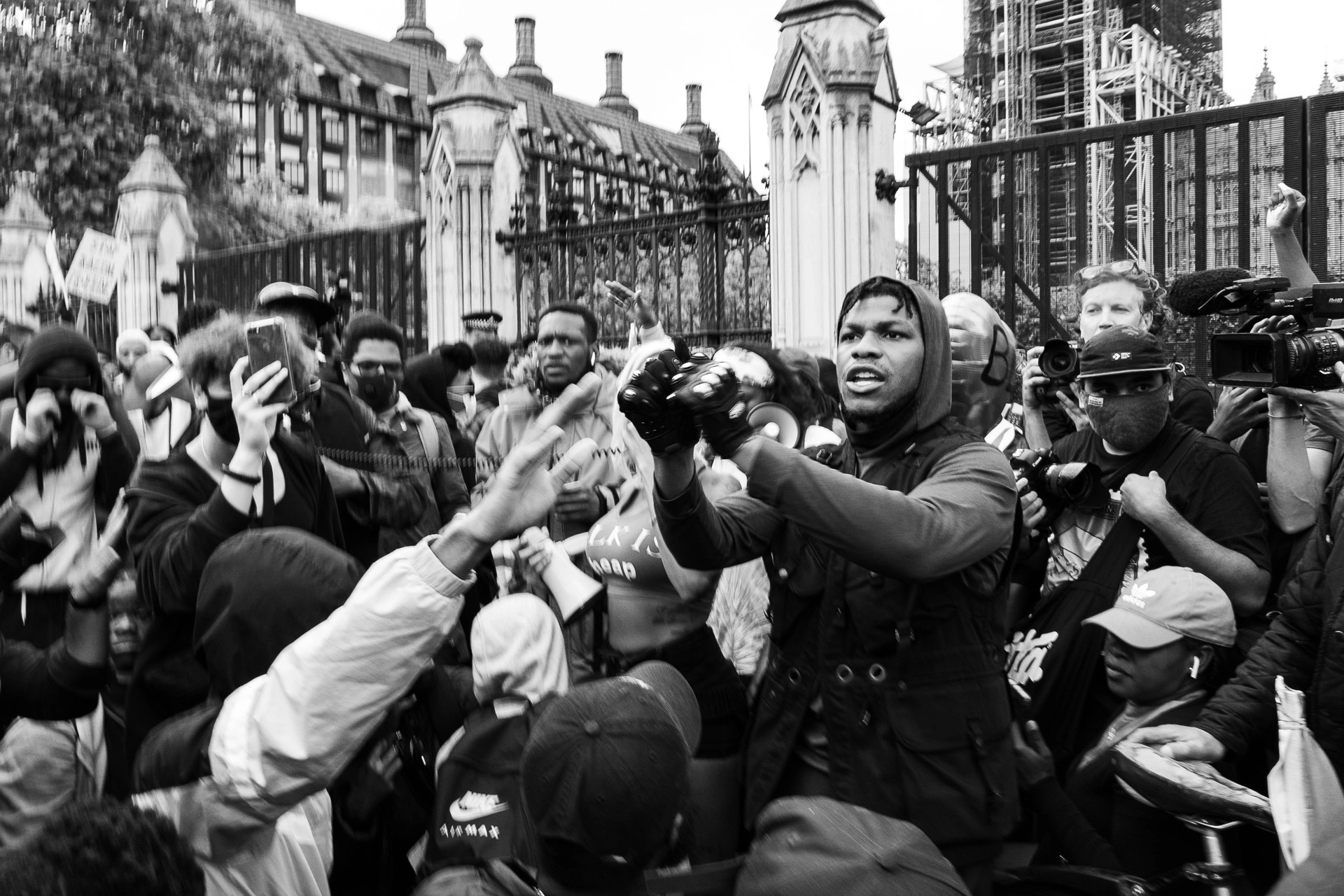 John Boyega speaking at the Black Lives Matter protest in London - Photo documentary | Leica V-Lux | 25mm f/5.0 | 1/60s | ISO 160